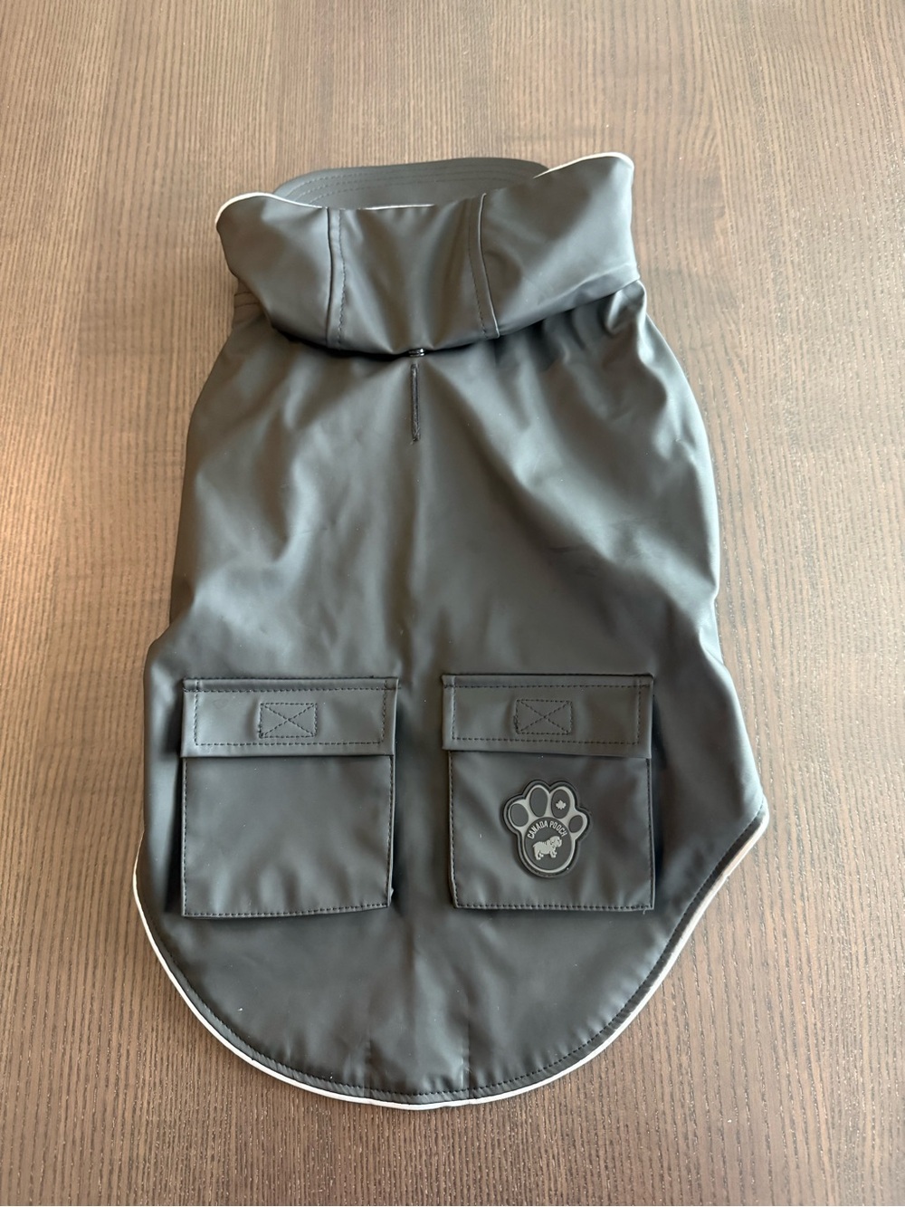 Waterproof Dog Raincoat with Hood - Gray